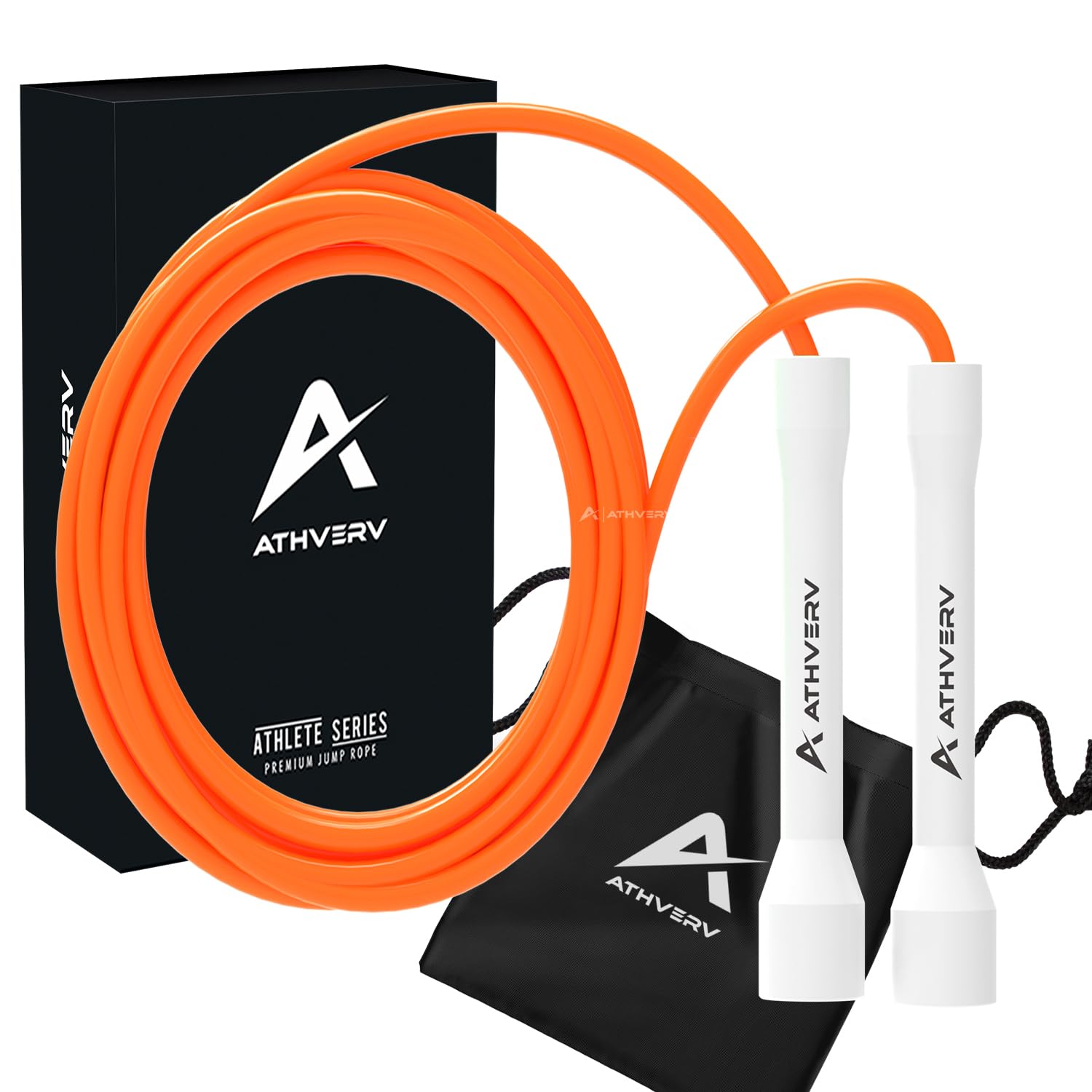 Speed Jump Rope, Freestyle Skipping Rope for Releases, Tricks & Cardio (Orange)
