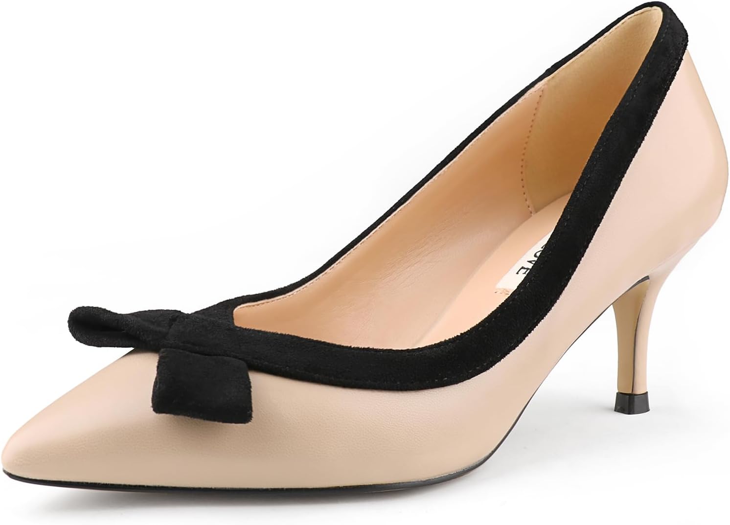 JOY IN LOVE Women's Shoes Low Heels Pointy Toe Kitten Heel Daily Pumps