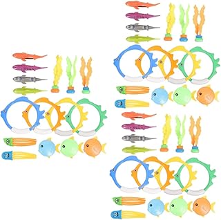 TOYANDONA 3 Conjuntos De Jogo De Mergulho Conjunto De Brinquedos De Mergulho Peixes Piscina Jogo Subaquático Jogando Bastão De Mergulho Subaquático Natação Bolas De Brinquedo De Mergulho