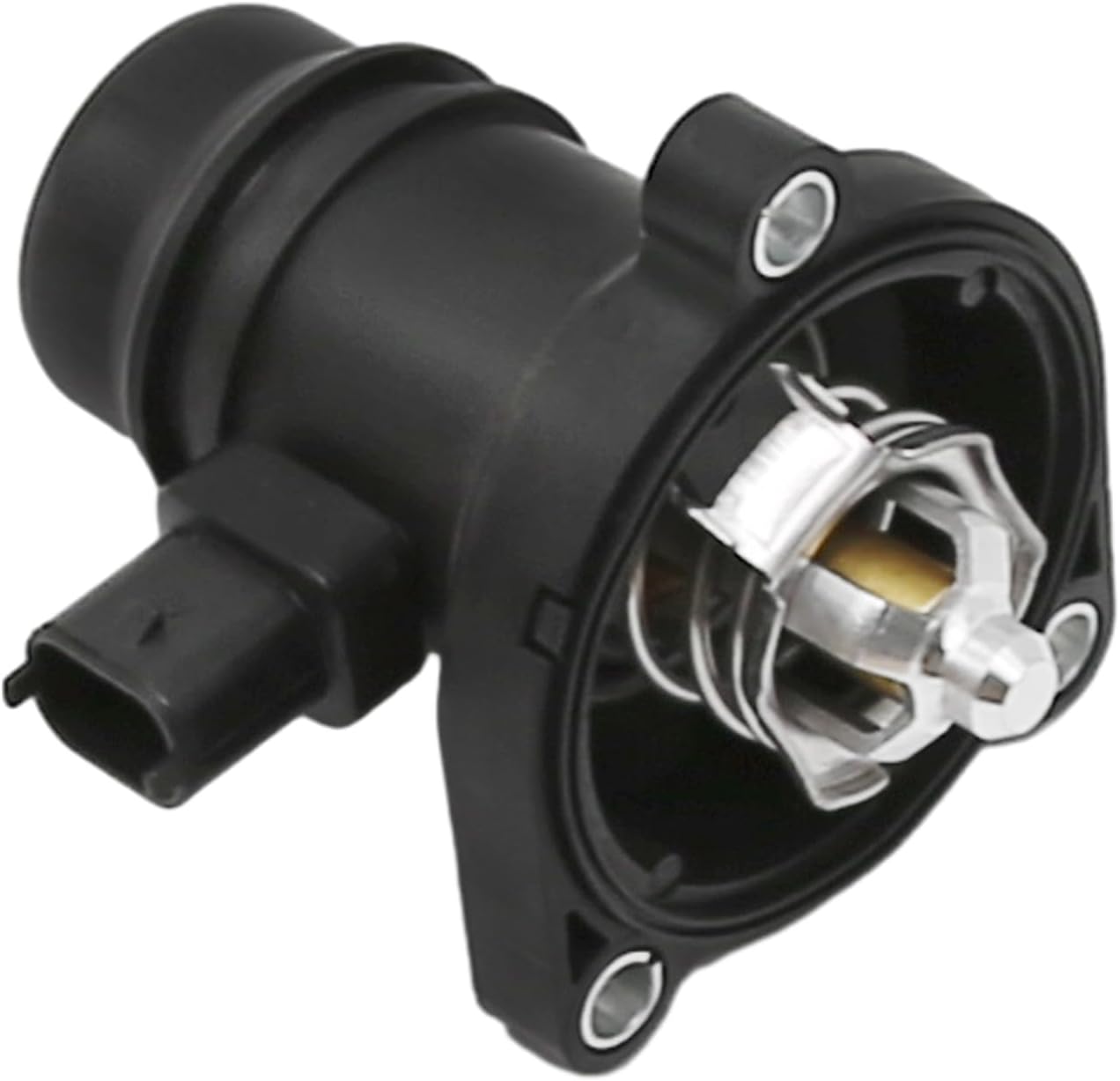 Hoypeyfiy Thermostat with Seal Housing Replacement for Vauxhall Corsa D E Astra J 1.2 1.4 Replaces 55593033 55561629