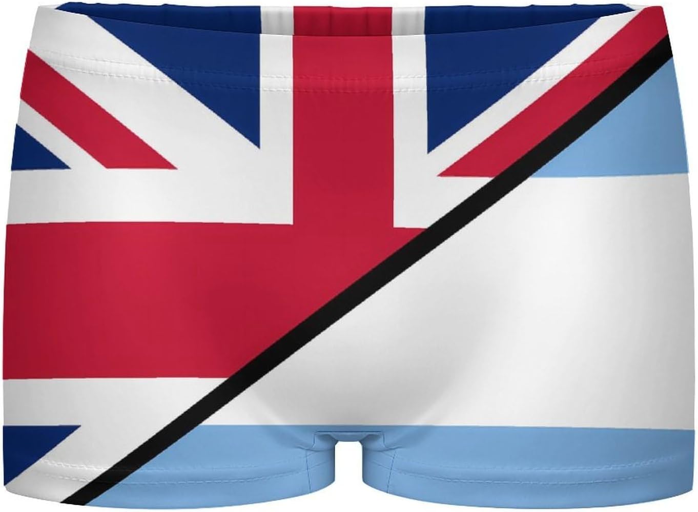 Argentina And United Kingdom Flag Funny Women's Boxer Briefs Breathable Underpants Trunks Stretch Underwear