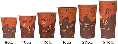 Miniatura 9 de Karat C-K512 - Vaso de papel caliente de 12 onzas estampado de stock caja de 1000