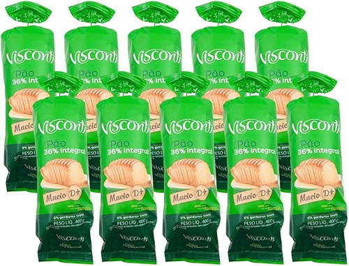 Caixa C/ 10 Unidades - Pao Forma Viscont Integral 400g