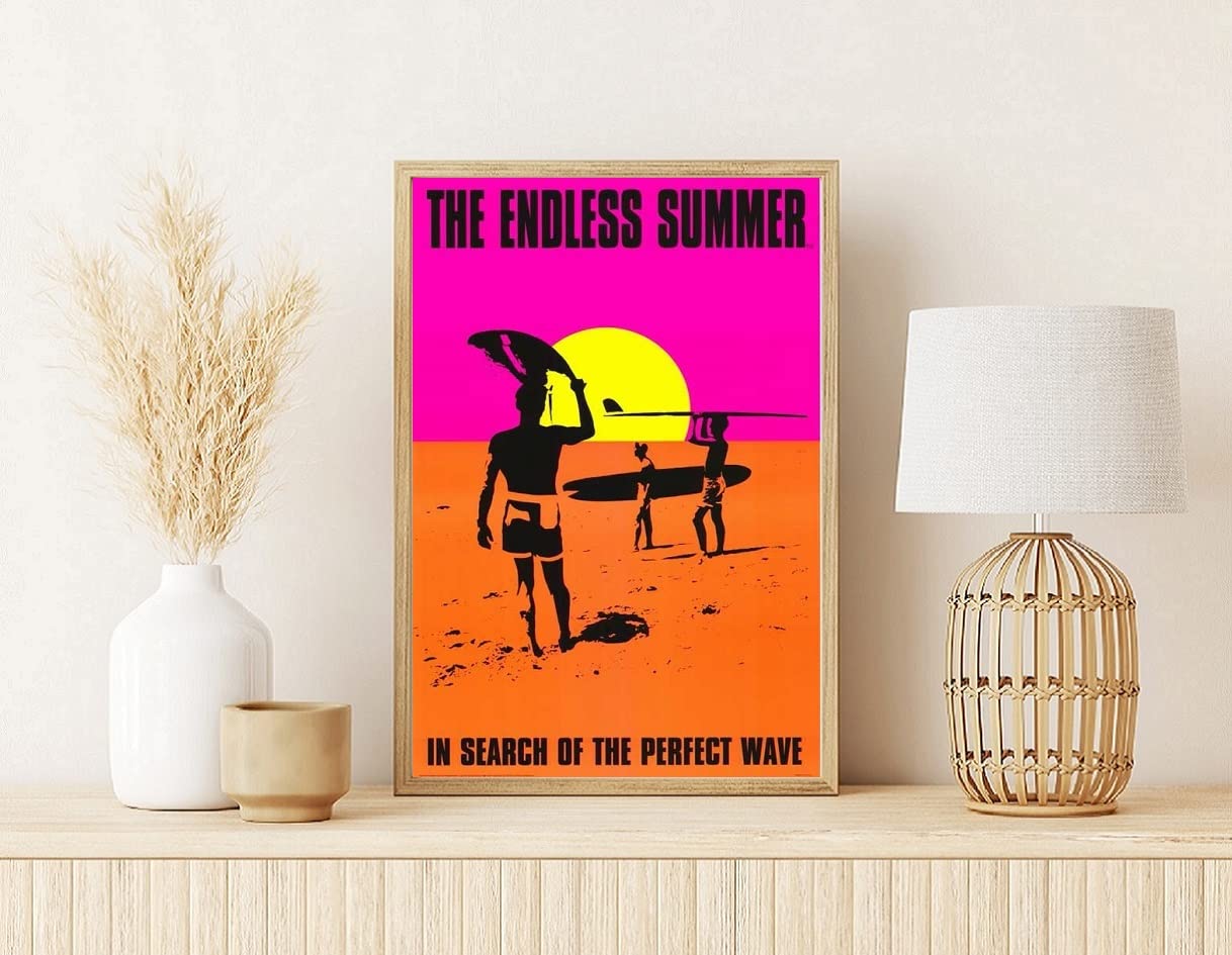 Endless Summer エンドレスサマー　映画ポスター　フレーム付き エンドレス・サマー The Endless Summer 映画ポスター 木製