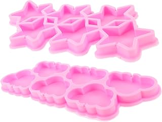 2pcs Cloud Star Silicone Baking Molds for Candy Fondant Making
