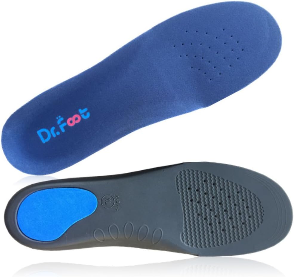 Plantillas de zapatos Dr. Foot Full Orthotics: inserciones de soporte para el arco, pies planos correctos, sobrepronación, arco caído (XL - M11.5-13.5)