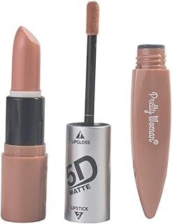 Pretty Woman 5D Lip Gloss Matte&5D Matte Lip Stick Shade Number 133