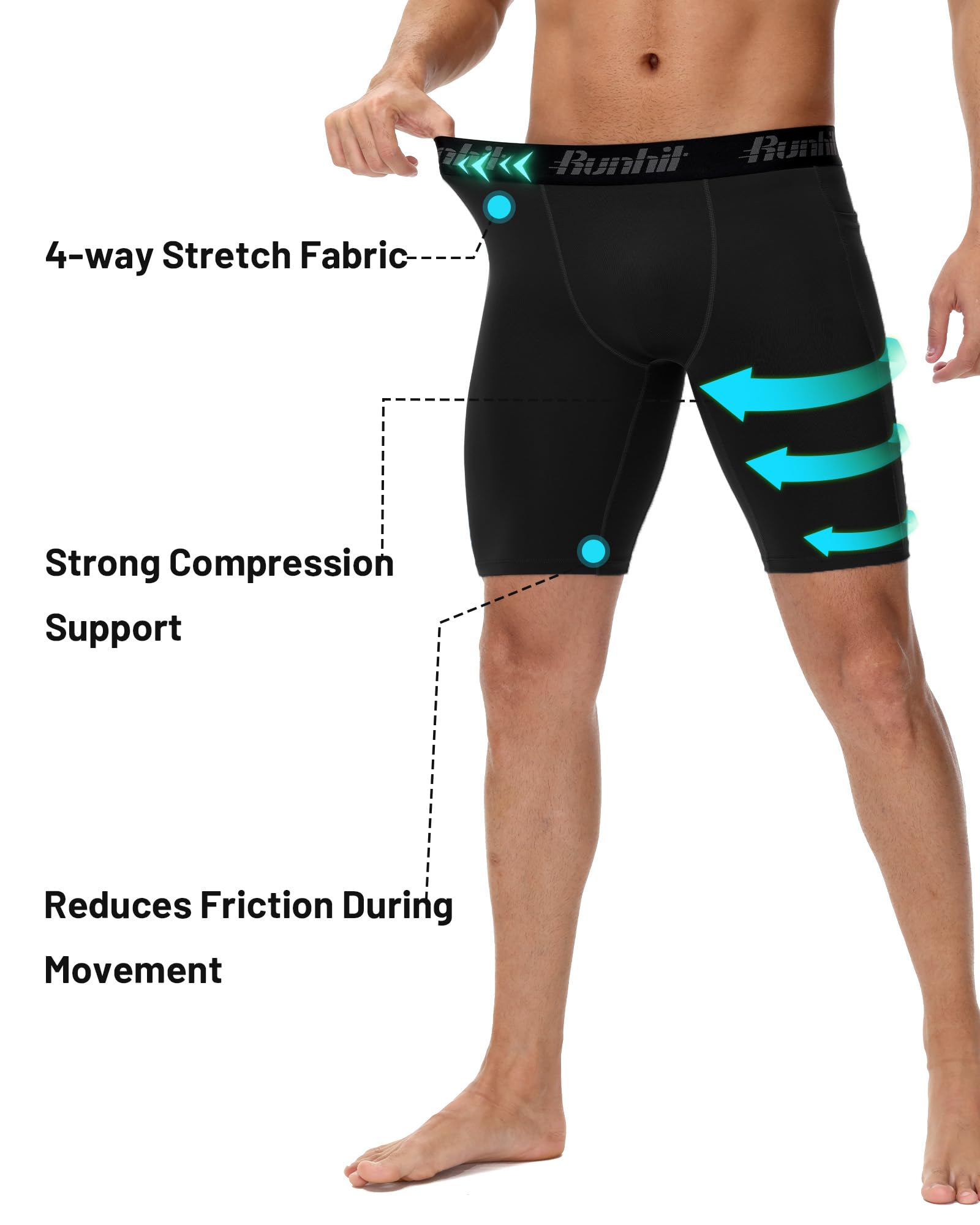 Quick Compression Snapklik.com : Runhit Compression Shorts Men Performance Quick Dry ...