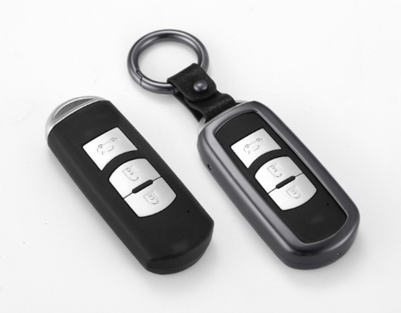 Autosleutelhangers Sleutelhoes voor Mazda CX-5 CX-4 Mazda 3 Mazda 6 Mazda Axela Sleutelmodellen Sleutelhangers Auto Afstandsbediening Case Decoratie. (zwart