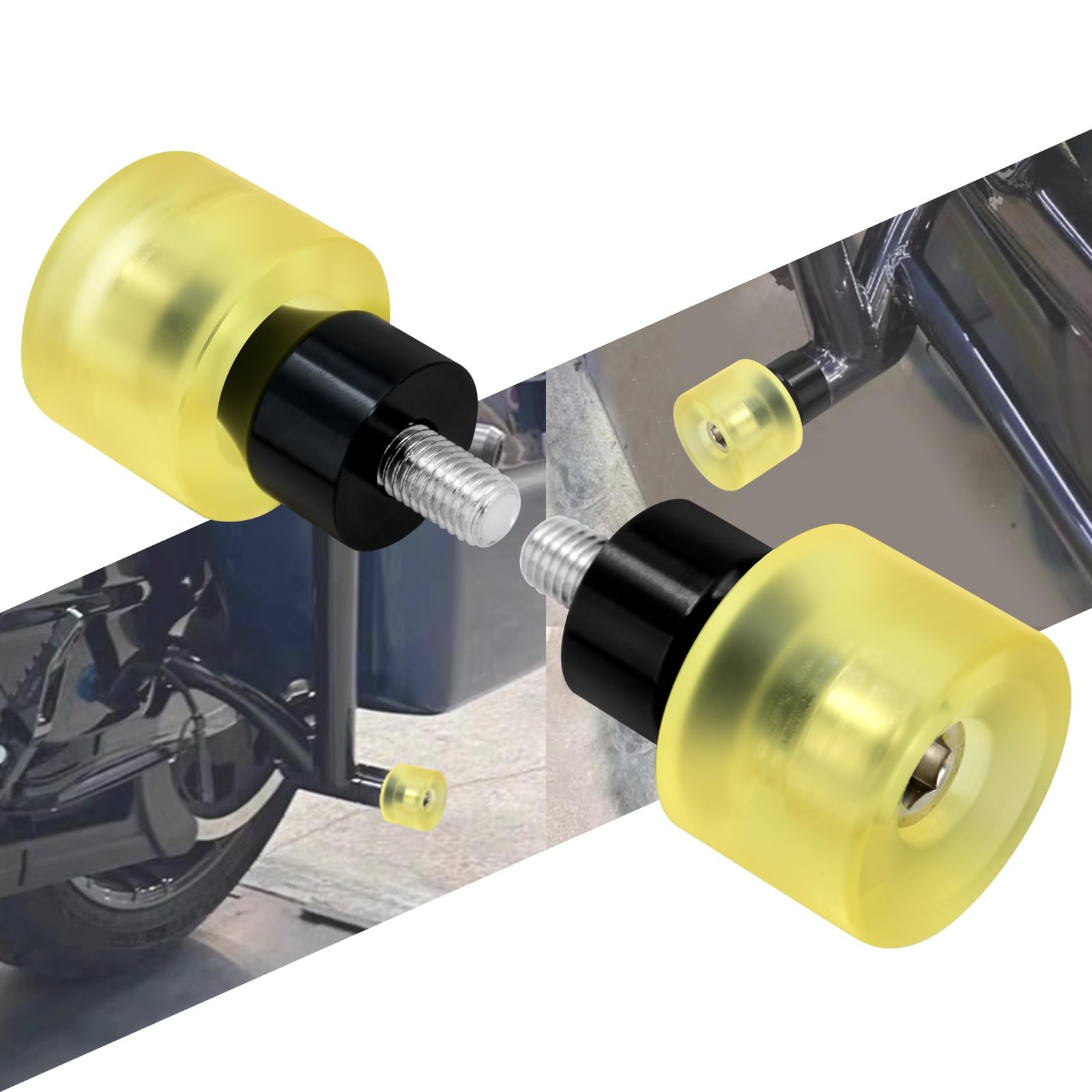 HCmotorku Motorcycle Decorative Wheel M12 Screw Install on Saddle Bag Guards Engine Guard Fit for Harley Touring Street Glide Road King Road Glide