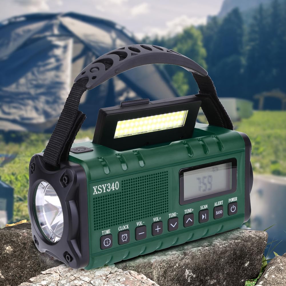 Radio Di Emergenza Solare 20000mAh Con Manovella, Torcia LED, Allarme SOS E Bussola – Ideale Per Escursioni E Blackout - 5