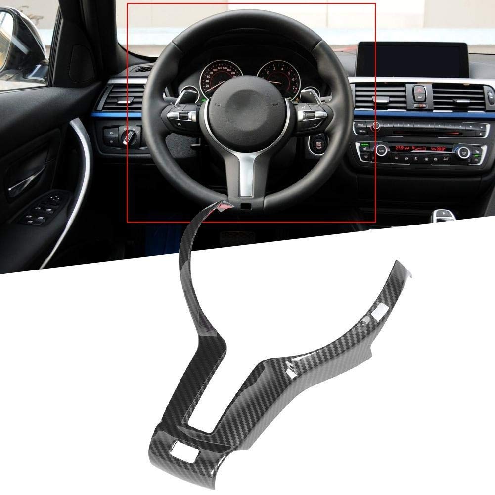 Cornice Decorativa per Volante, Decorazione del Volante in ABS Stile Fibra di Carbonio per F20 F21 F30 F32 X5 X6 M-Sport