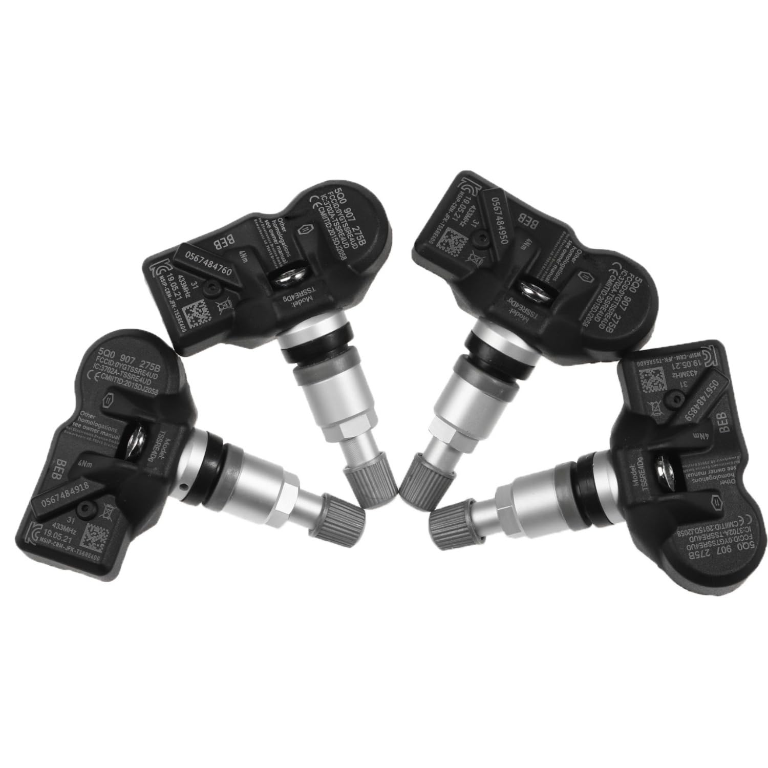 YAOPEI Reifendruckkontrollsensor für Audi A3 A4 A5 A6 A7 A8 Q3 Q5 Q7 Q8 Porsche 718 911 Cayenne Macan Ferrari Skoda Kodiaq Superb VW Beetle CC Caddy 4 5 Passat Tiguan 5Q0907275B (4)