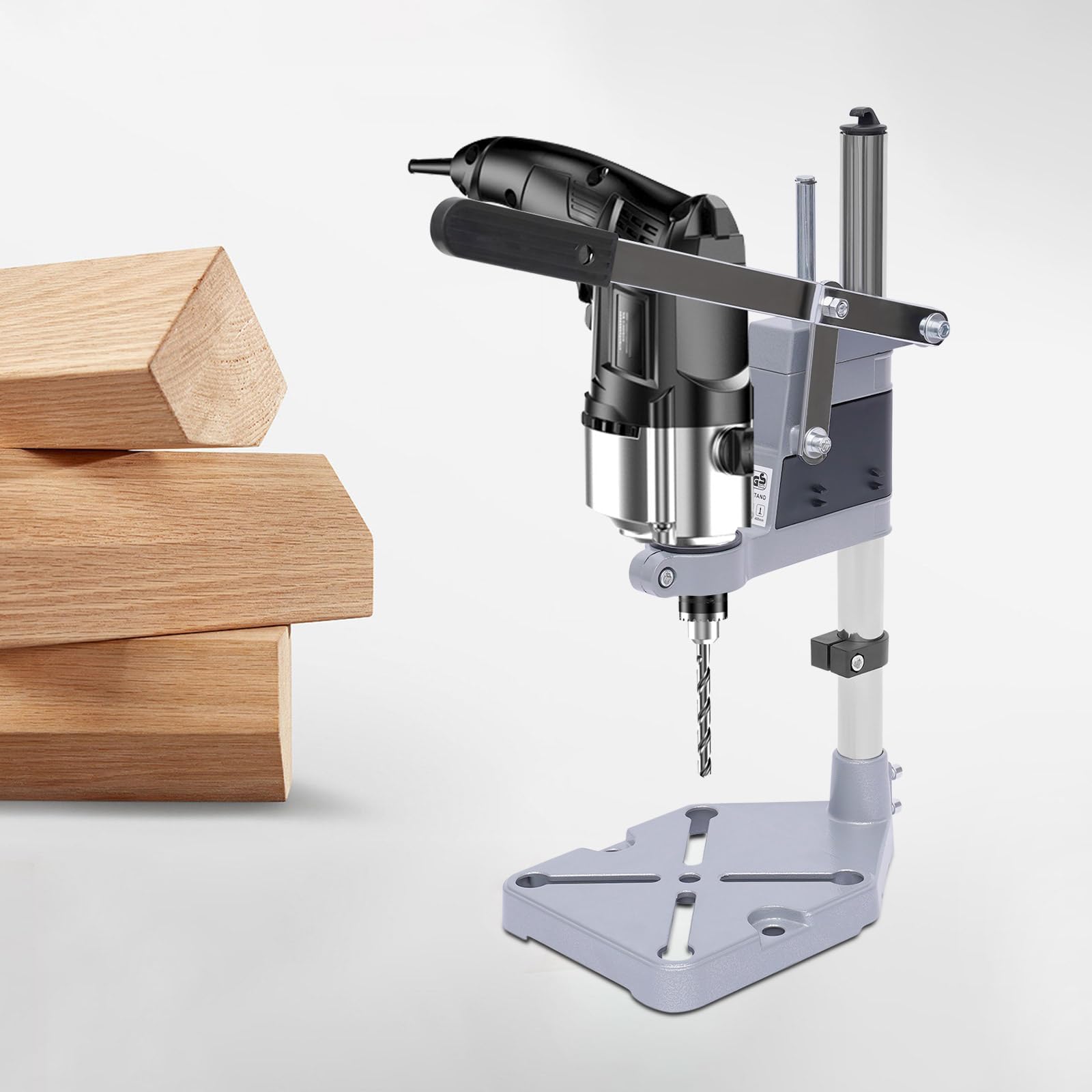 Bench Drill Press Stand for Electric Drilling Machines, Compatible with Collar Diameter 1.4in to 1.6in, Sturdy Construction for Precision Drilling