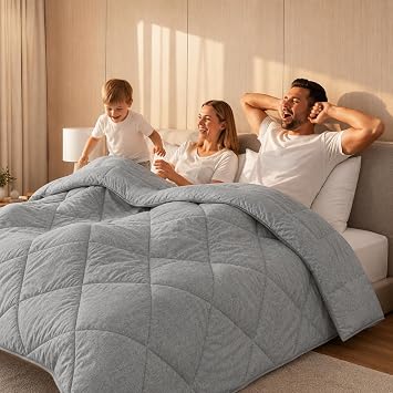 Formeya Anthracite Gray Soft Four Seasons Quilt Double