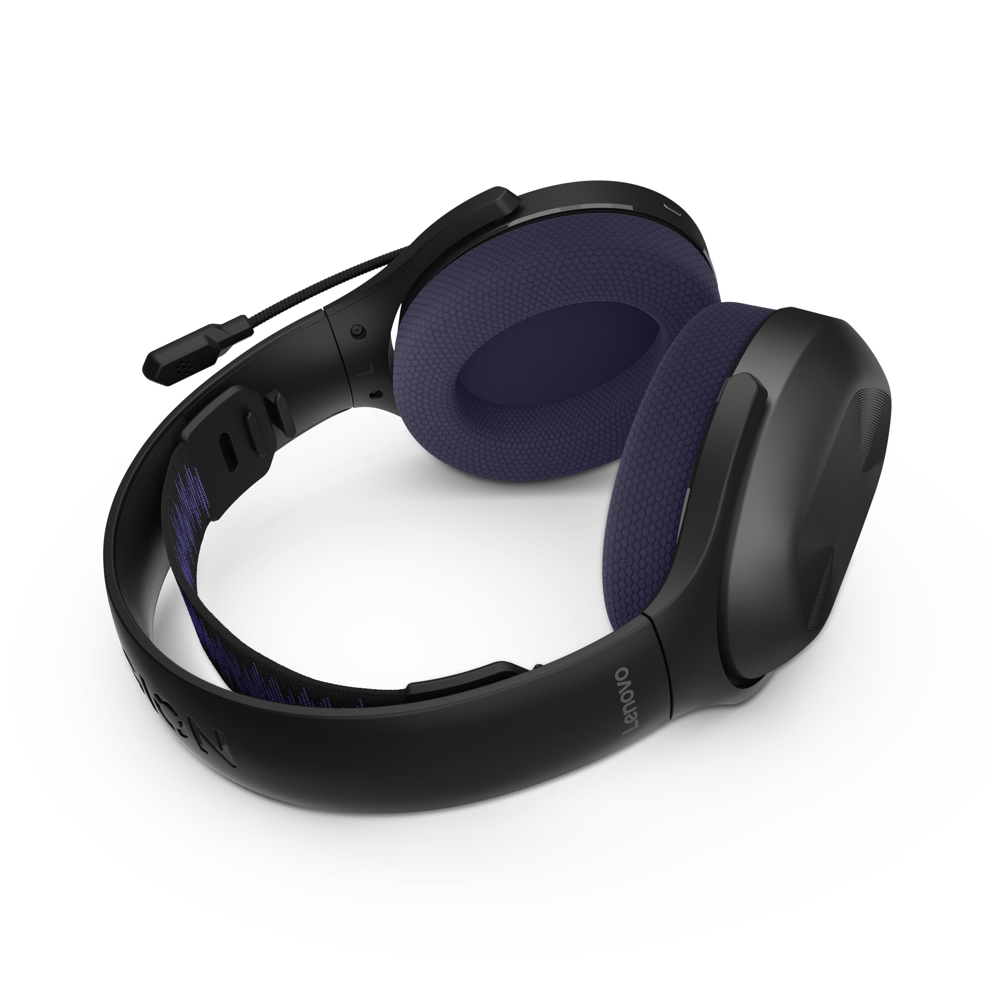 Lenovo Legion H410 Casque de Jeu sans Fil | Casque de Jeu | Noir/Violet foncé