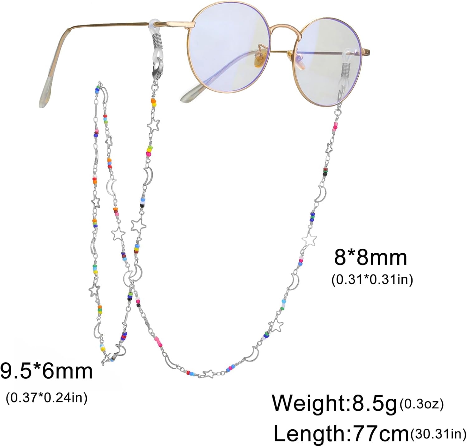 Eyeglass Chain for Women Reading Glasses Sunglass Beaded Chains Eyeglass Holders Around Neck