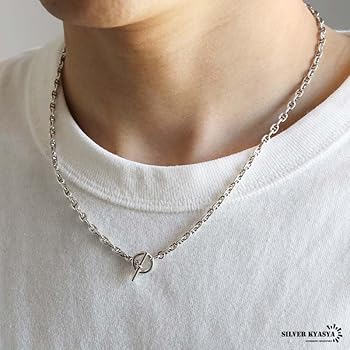 あんこさん専用シルバーアンカーチェーン ネックレス Amazon | [silver KYASYA]シルバー925素材 マンテルネックレス