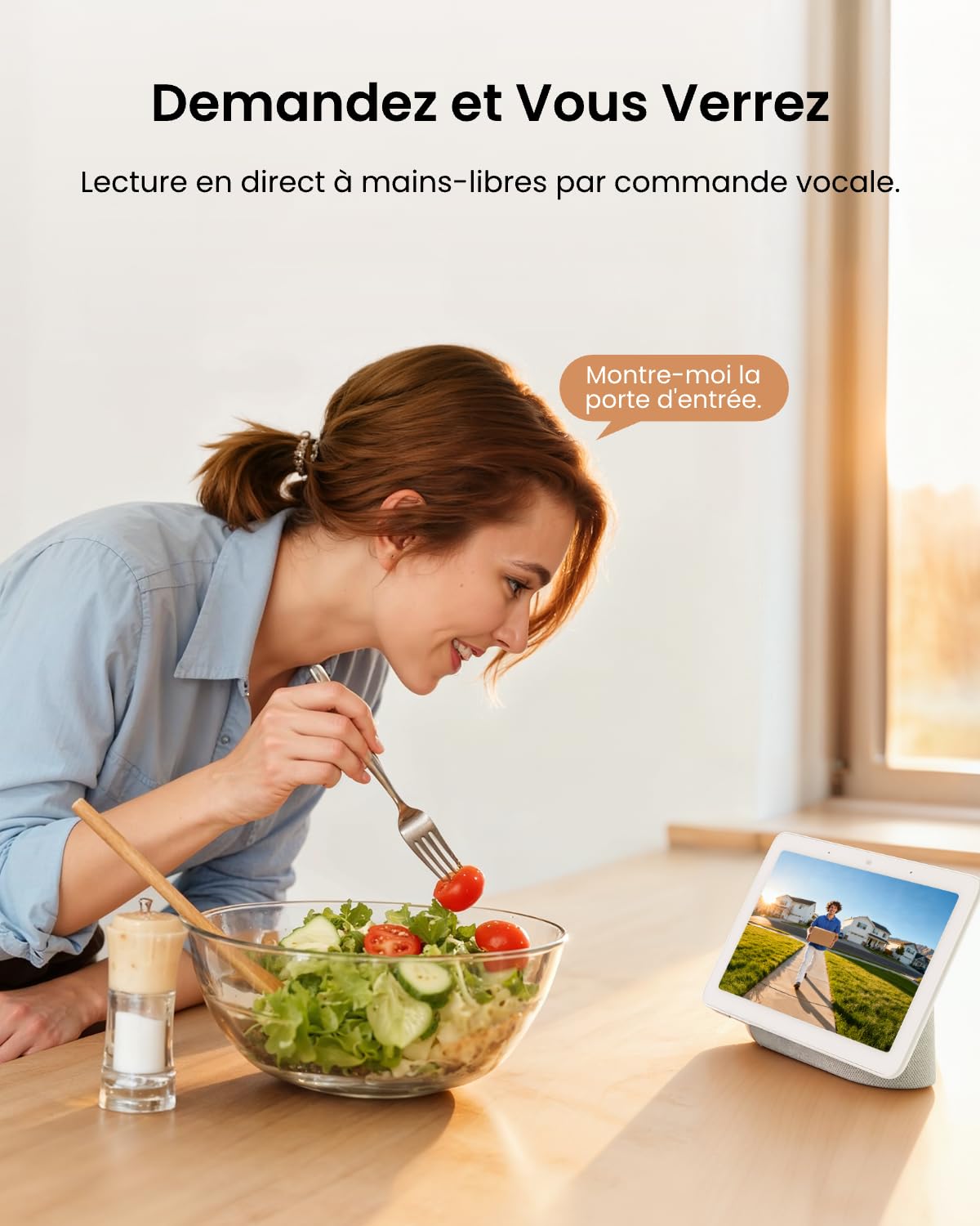 Reolink Sonnette Vidéo PoE avec Chime, Sonnette Extérieur avec Caméra 5MP, Vue Diagonale à 180°, Audio Bidirectionnel, Détection de Personne, Etanche, Alertes, Compatible avec NVR, Video Doorbell