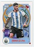 2023 TOPPS ARGENTINA FILETEADO #14 RODRIGO DE PAUL SOCCER OFFICIAL TRADING CARD OF SOCCER