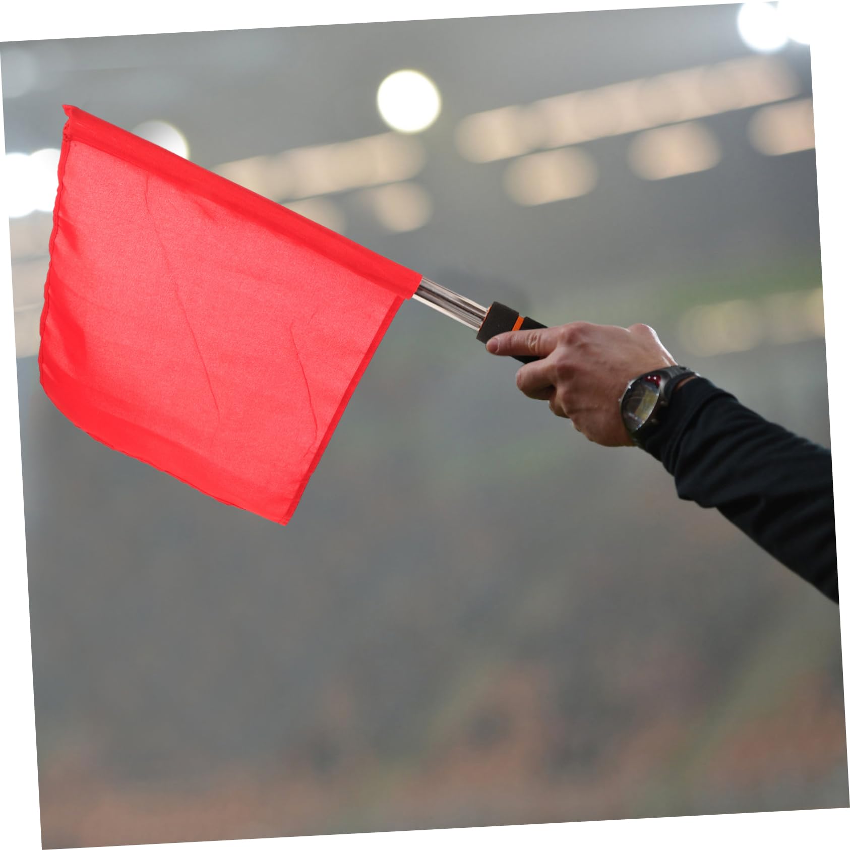 Bandiere Arbitro Calcio e Segnali di Partita Leggere e Facili da Trasportare 10 Pezzi in Poliestere ad Alta Visibilità per Competizioni Sportive