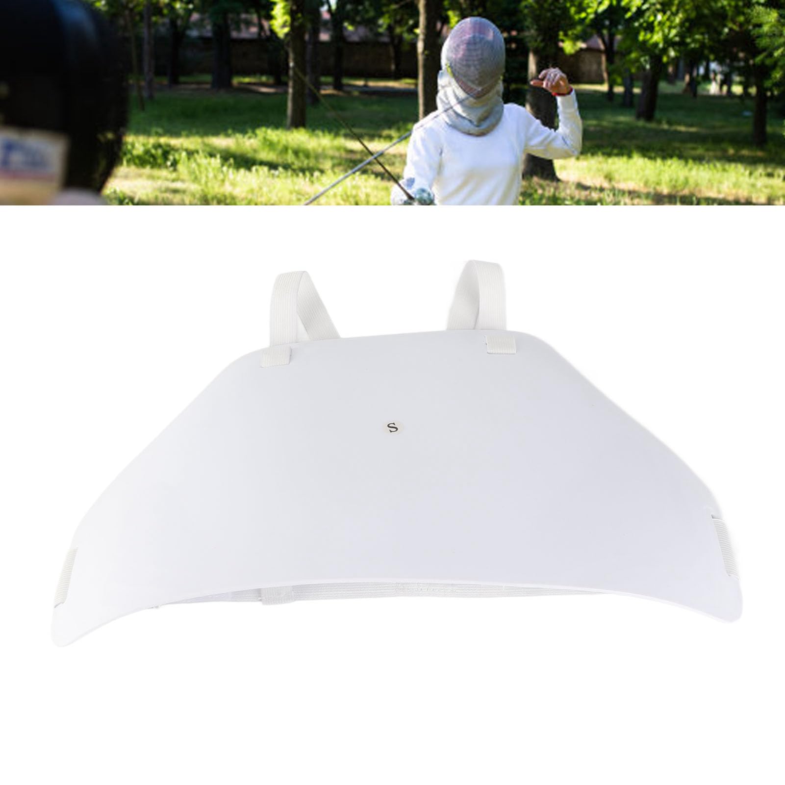 Tbest Protector de Pecho de Esgrima, Correa Ajustable, Plastrón, para Fútbol, Béisbol, Rugby