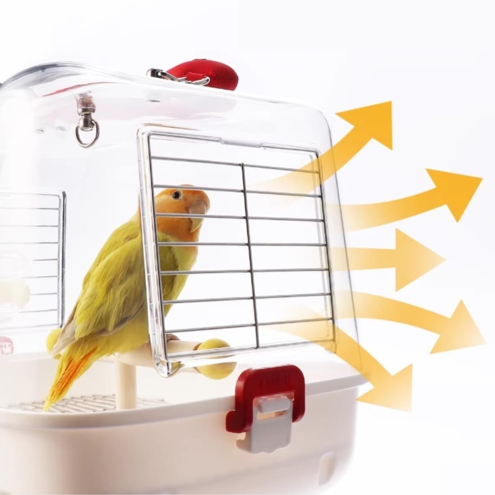 Klatka Na Ptaki Dla Ptaków Kanarków Klatka Podróżna Do Transportera Ptaków Dla Papug, Kanarków, Papużek Falistych Conures(Yellow)