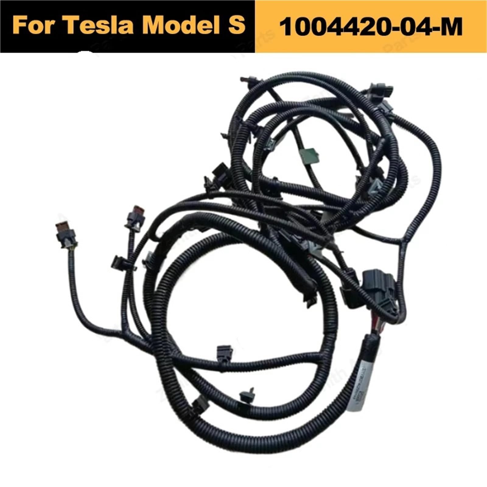 linka hamulca ręcznego 1004420-04-M Pasuje do modelu Tesla S 2012-2016 Wiązka przewodów przedniego zderzaka 6 interfejsów Ra/Dar Cięgła hamulca ręcznego samochodu