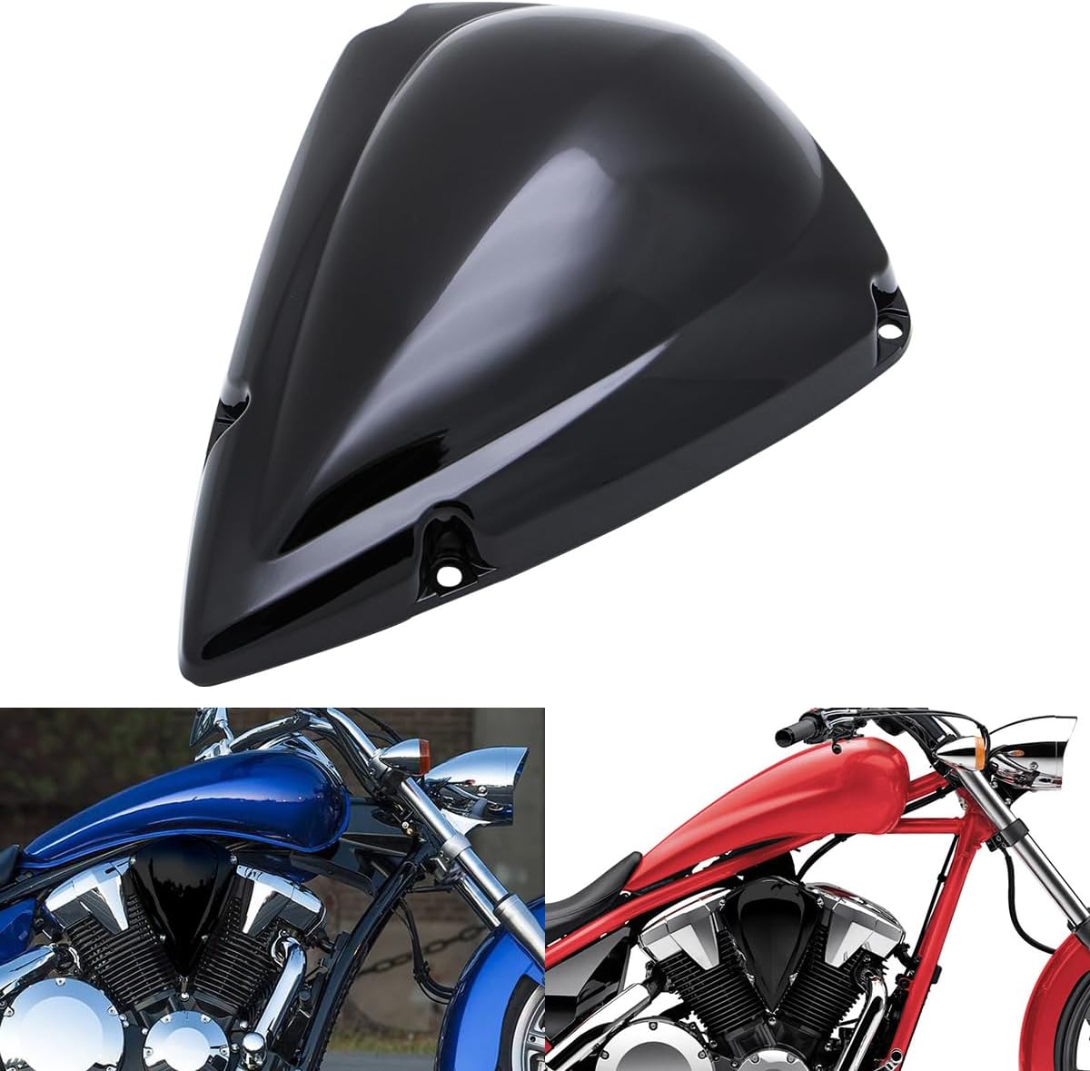 Motorcycle Air Filter Cover Air Cleaner Intake Case Cover For Honda Fury VT1300 2010-2022/VT1300CR/CRA Stateline/VT1300CS/CSA Sabre 1300(Chrome)