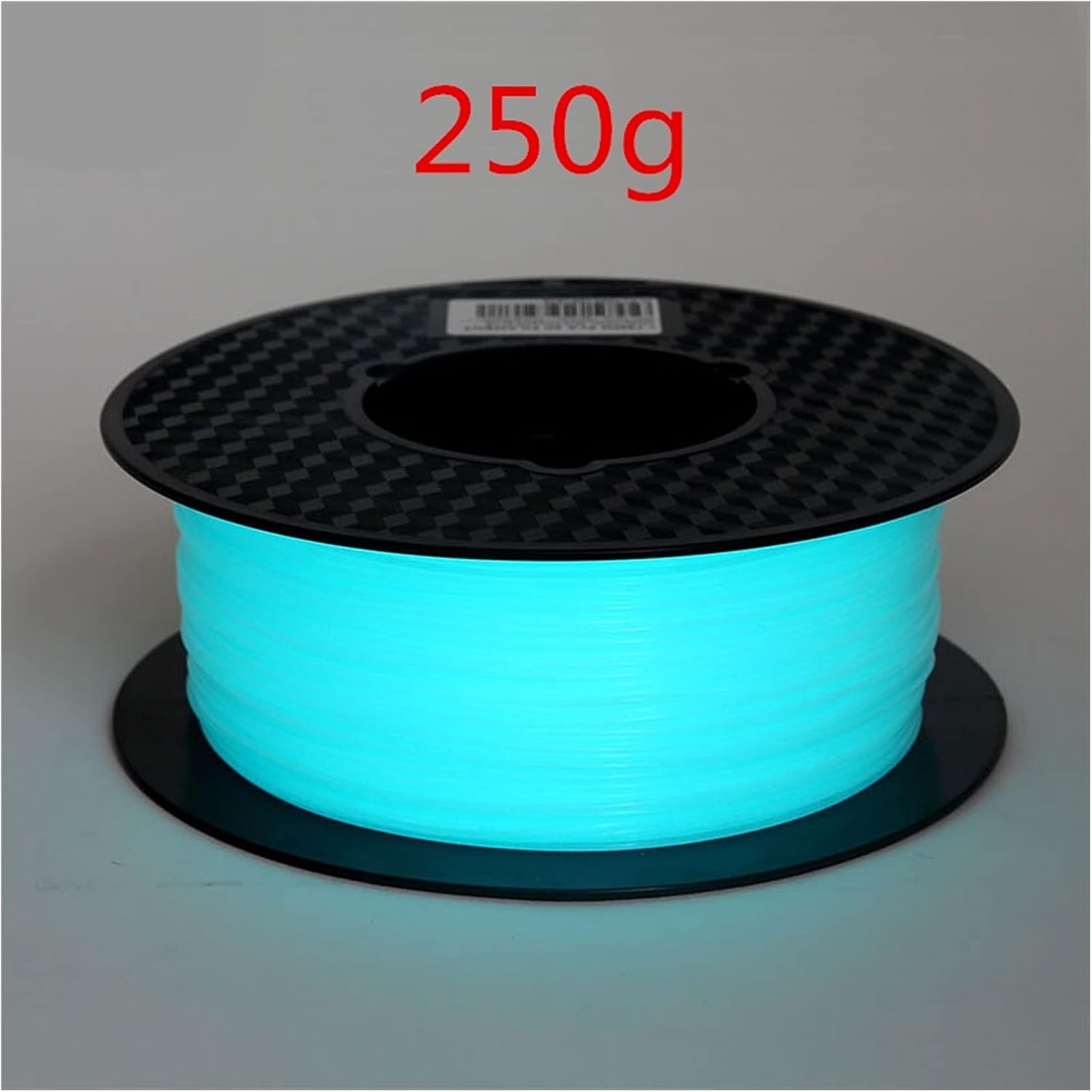 Noctilucous 3D Printer Filament PLA 1.75mm 250G/500g/1kg Noctilucent 3D Printe Material Glow in The Dark Noctilucous Blue Green (Color : Blue 250g)