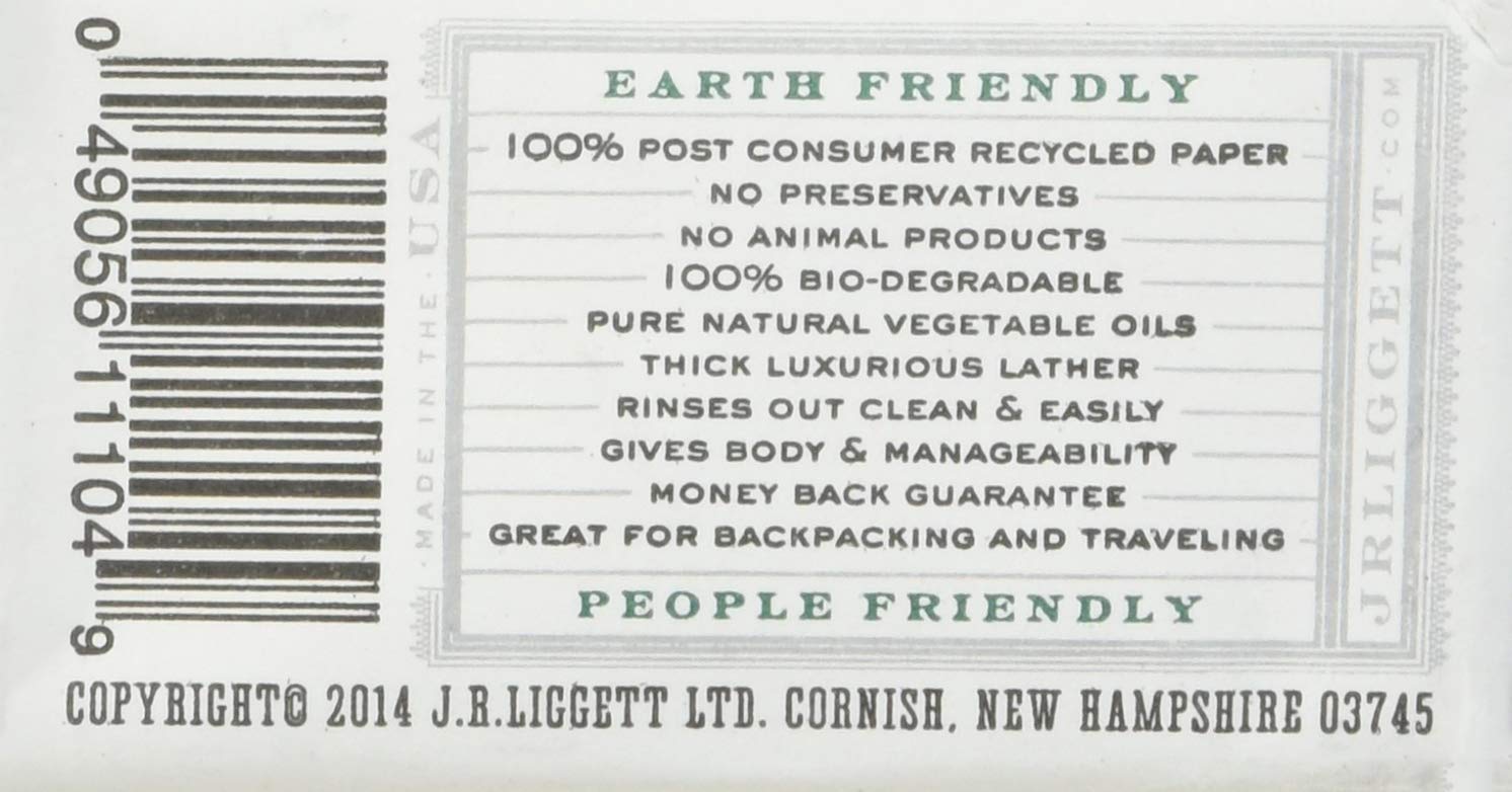 J R Liggett Jojoba Peppermint Shampoo Bar (4 Pack) by J.R. LIGGETT'S