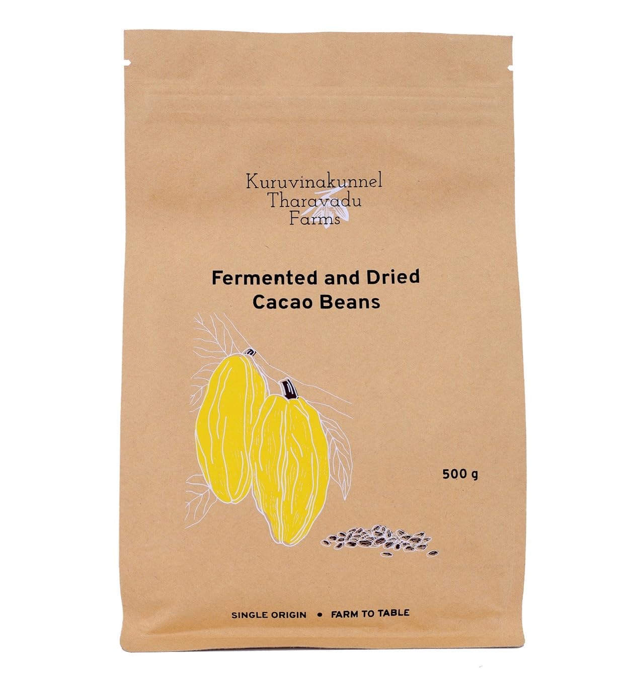 Cacao Beans - (Fermented and Dried) 500g