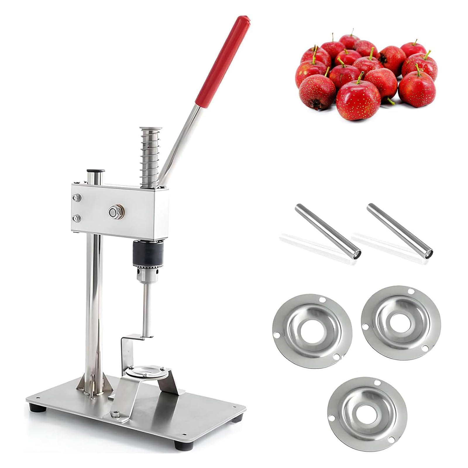 Kirschentkerner und Entkerner aus Edelstahl mit 9/11 mm Klingen, rutschfester Griff für rote Datteln, Jujube und Kirschen