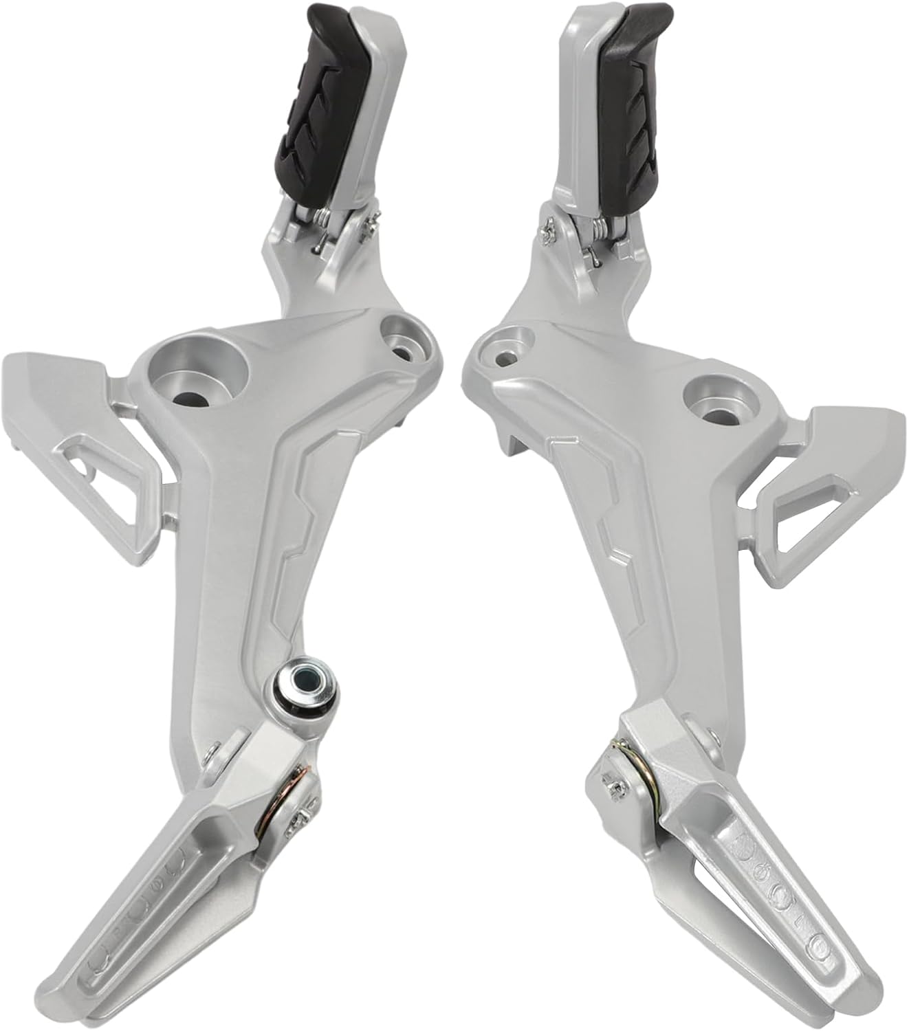 Left and Right Footrest Foot Pegs Compatible with 2017-2020 Grom 125 Alloy Footrest Rearset Foot Peg Mount50600-K26-B00 50700-K26-B00