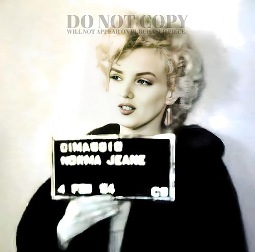 Marilyn Monroe Mugshot Photograph 11 X 11 - Magnificent 1954 Mug Shot Portrait - DiMaggio - Hollywood Royalty - America Icon - Rare Photo - Poster