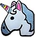 Papapatch Cute Unicorn Head Horse Cartoon DIY Sewing on Iron on Embroidered Applique Patch (IRON-UNICORN-HEAD)