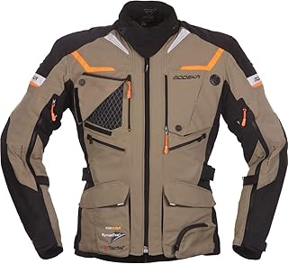 Modeka Motorradjacke PANAMERICANA sandfarbe Sympatex SAS-TEC Protektoren Level 2