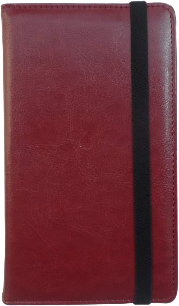 Enyuwlcm PU Leather Business Card Book Organizer Journal Name Card Book