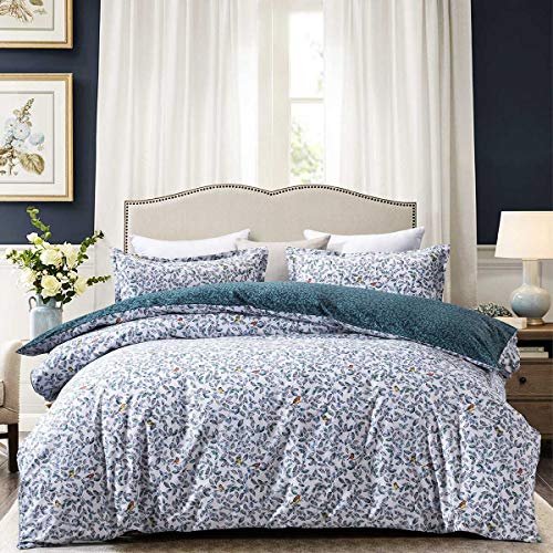 Best Seller JOHNPEY Duvet Cover King - 100% Cotton Bedding Set (1 Duvet Cover 104"x 90"+ 2 Pillow Shams 20" x 36")- Zipper Closure