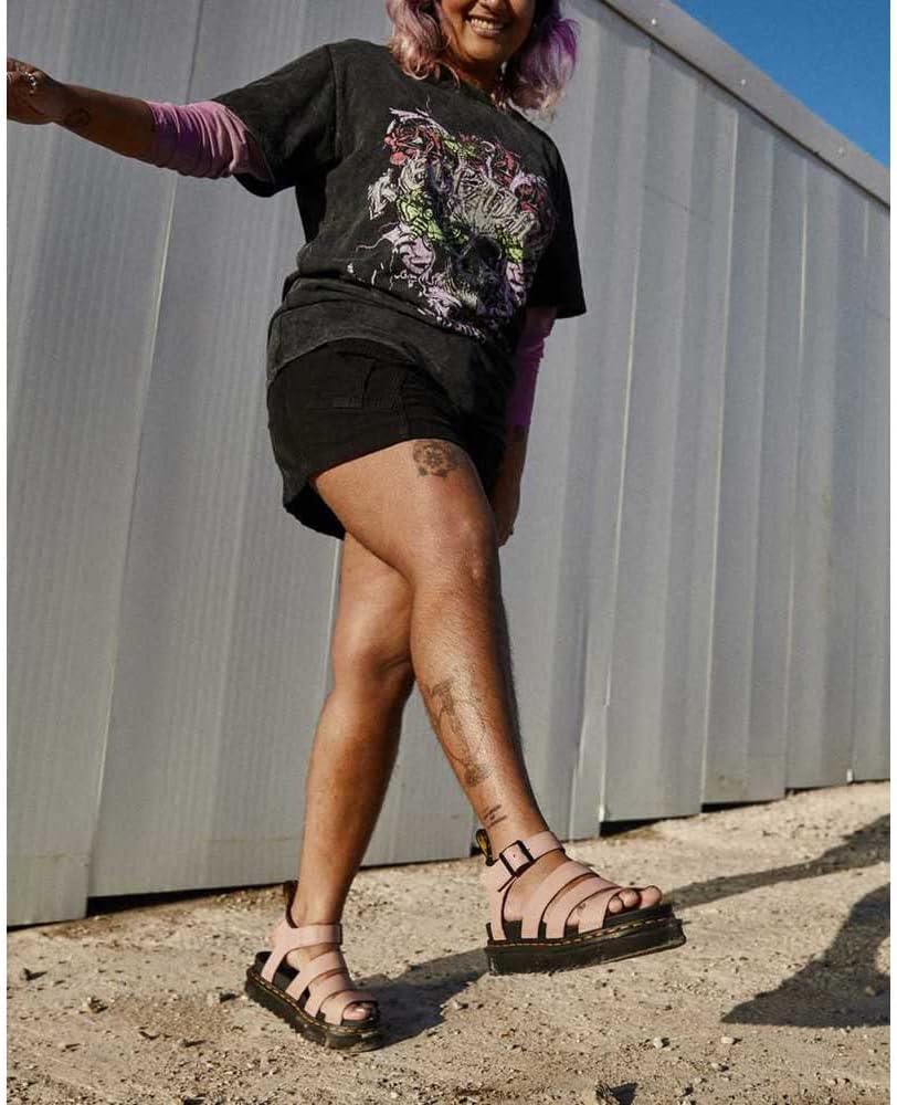 Dr. Martens Womens Blaire Fisherman Sandal, Peach Beige Pisa, 8 US - Image 2