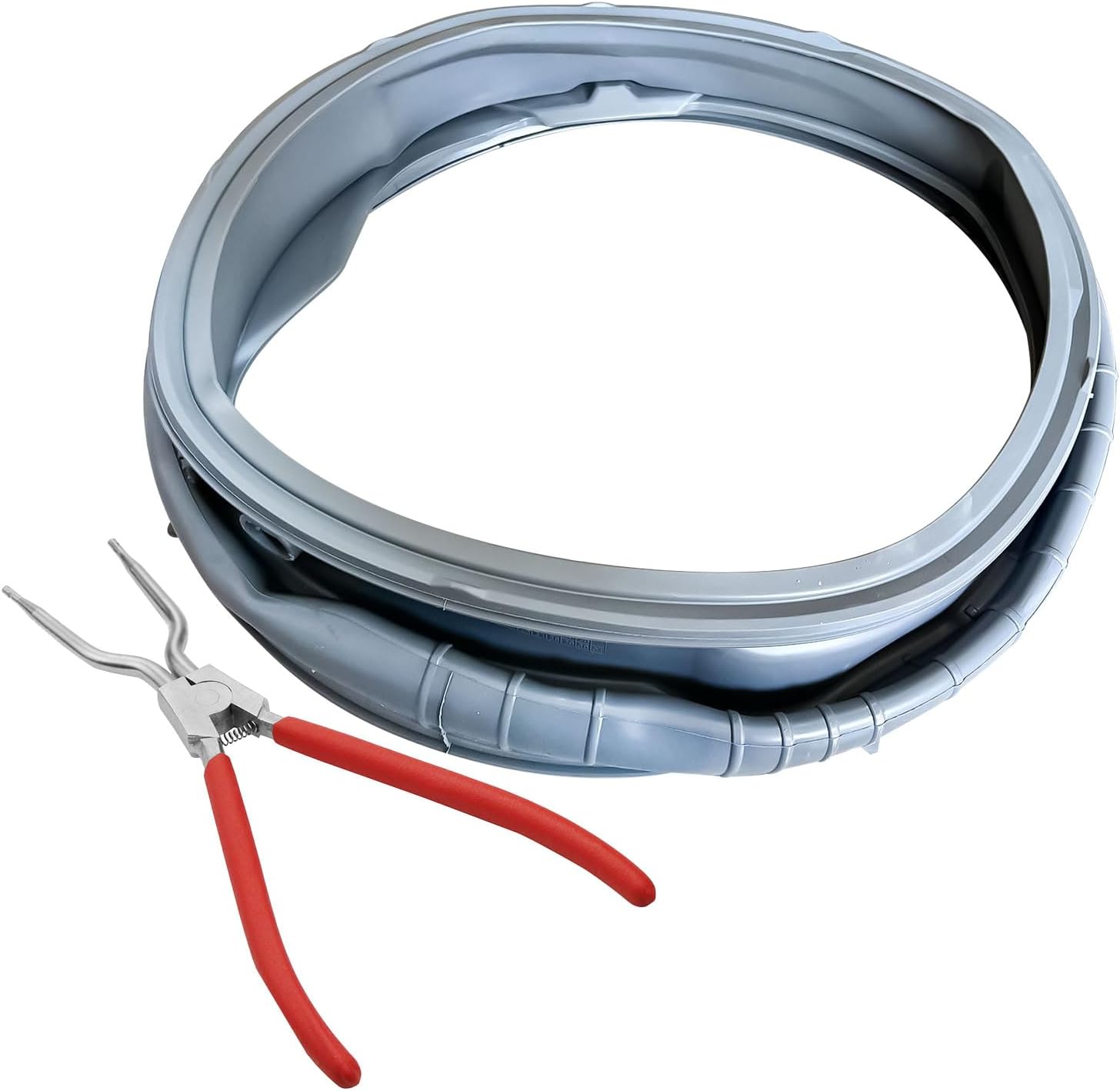 MDS47123619 Door Gasket Compatibile with LG Front-Load Washing Machines, MDS47123619 Washer Door Boot Gasket with 383EER4001A Washer Spring Expansion Removal Tool, Replaces AP6236842, AGF75223080