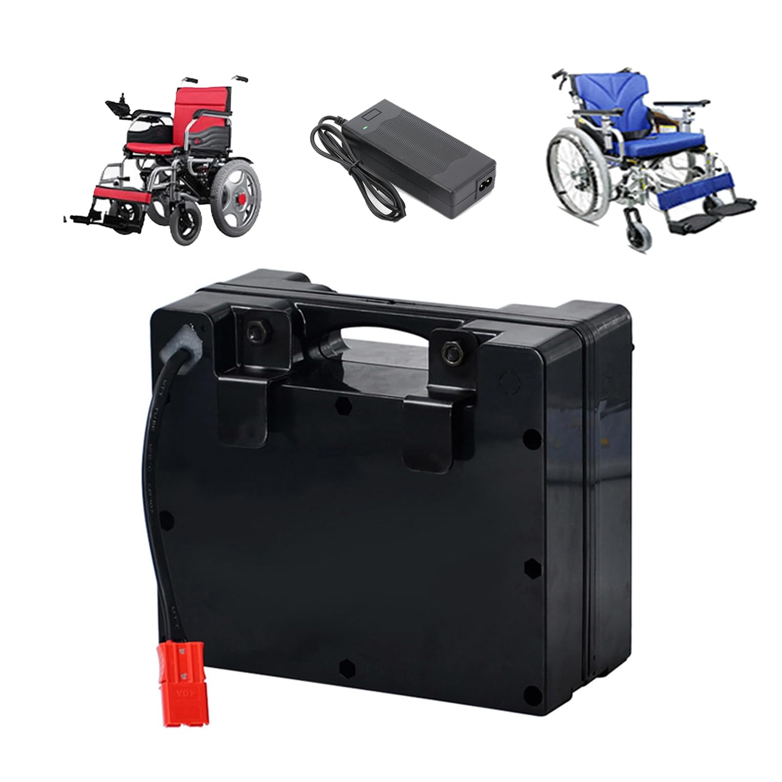 Paquete de batería de Litio de 24V, 12Ah, 18Ah, batería para Silla de Ruedas eléctrica de 24V, batería Recargable de 24V para Motor de Silla de Ruedas eléctrica de 0-500W