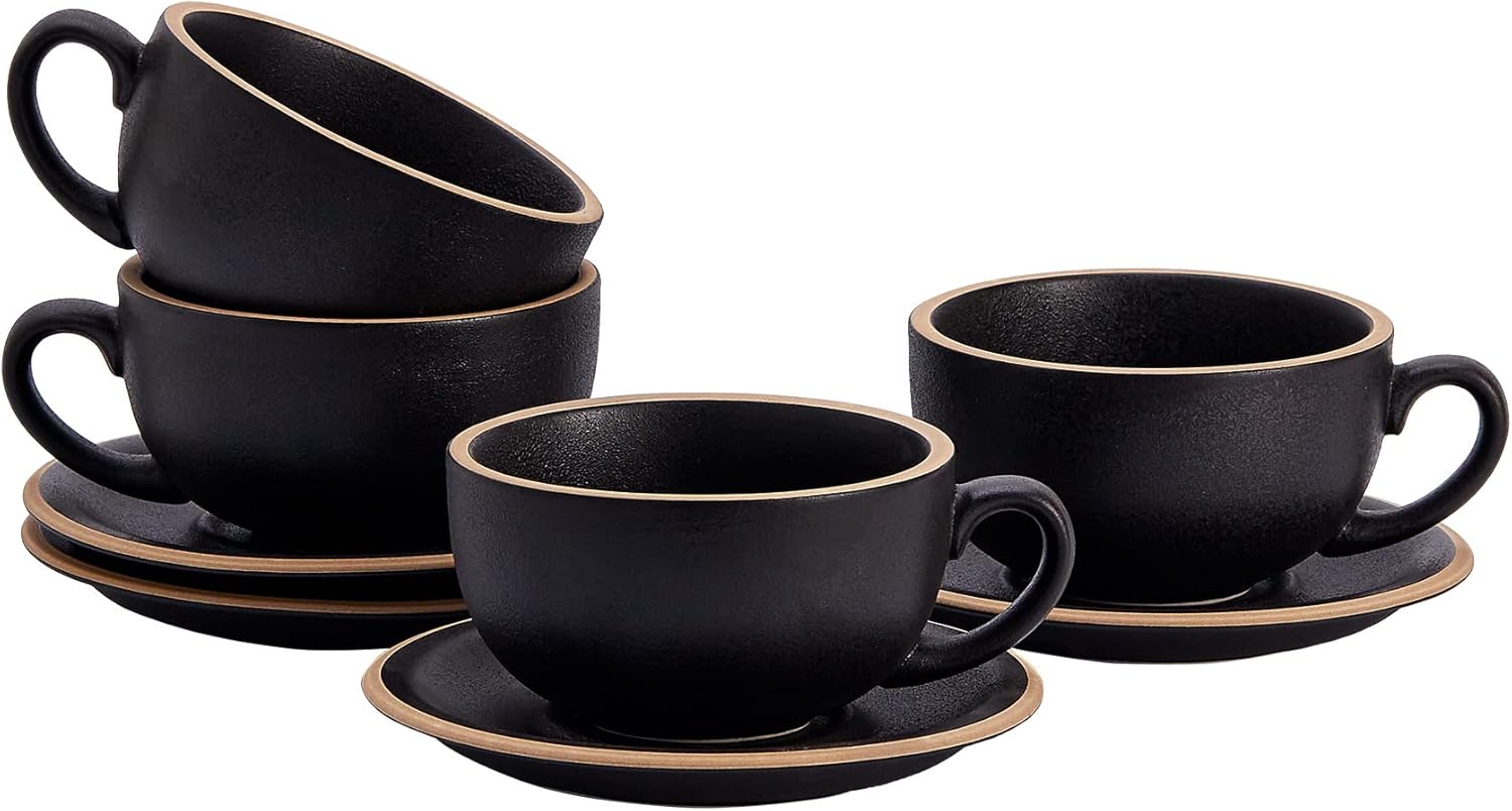 Coffeezone Set of 4 Professional Barista 12 oz Vintage