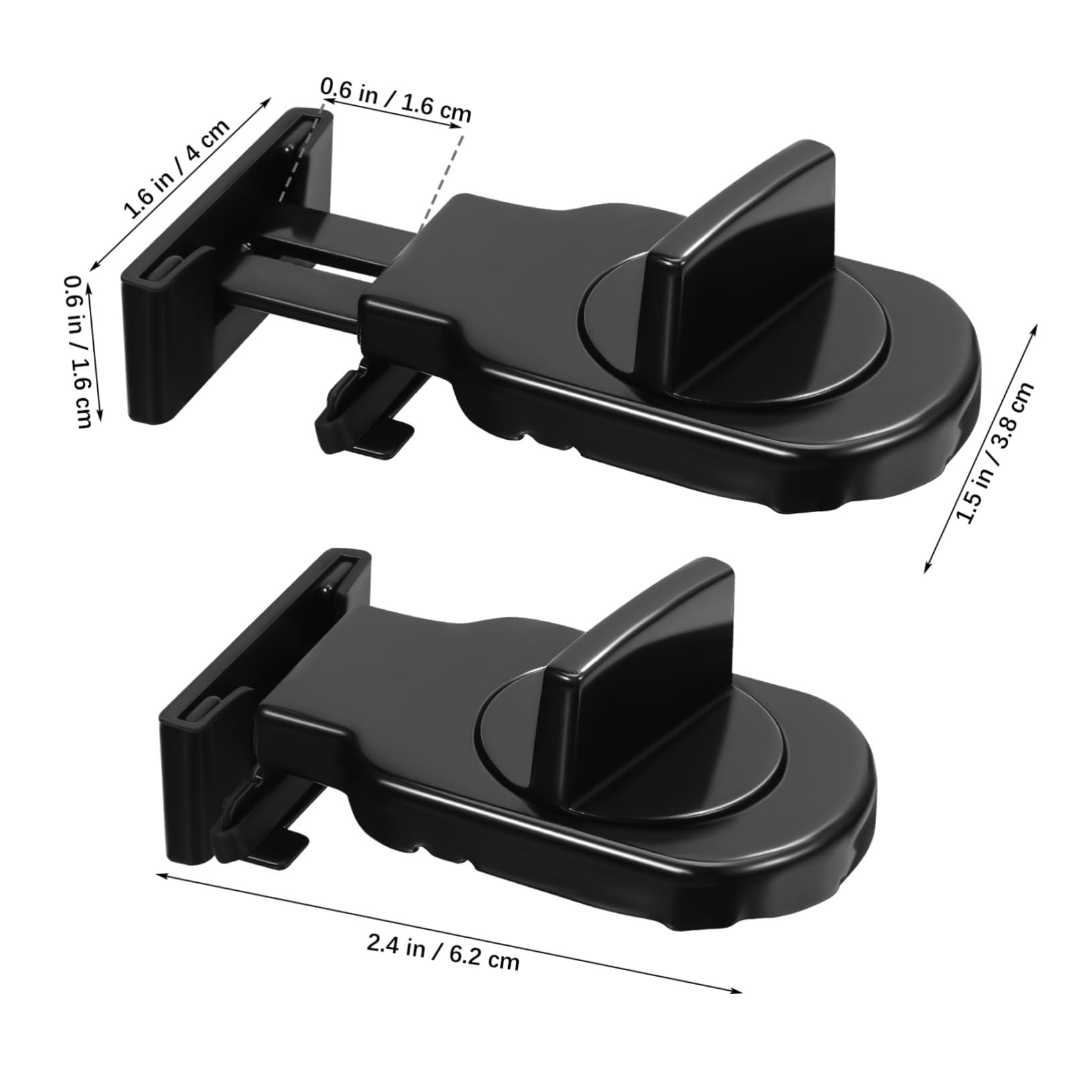HOMSFOU 4 Ensembles Serrure Auxiliaire De Fenêtre Loquet De Ventilation Loueur Serrure De Fenêtre Protection De Fenêtre Verrouilleurs Locks De Sécurité Fenêtre S'arrête Black 2 Pièces * 4