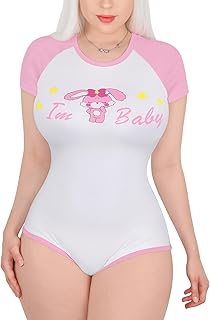 [LittleForBig] 大人用ロンパース【赤ちゃん うさぎ】 ラグランスリーブ