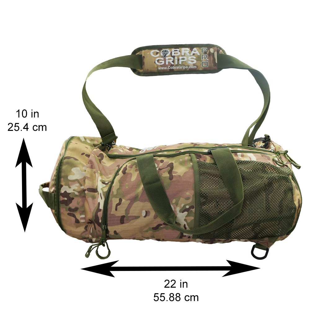 Best Travel, borsone da viaggio sportivo pieghevole, impermeabile, in nylon, zaino, borsa da palestra, sacca leggera multifunzione, 10478842, CAMO, 24" by 14"