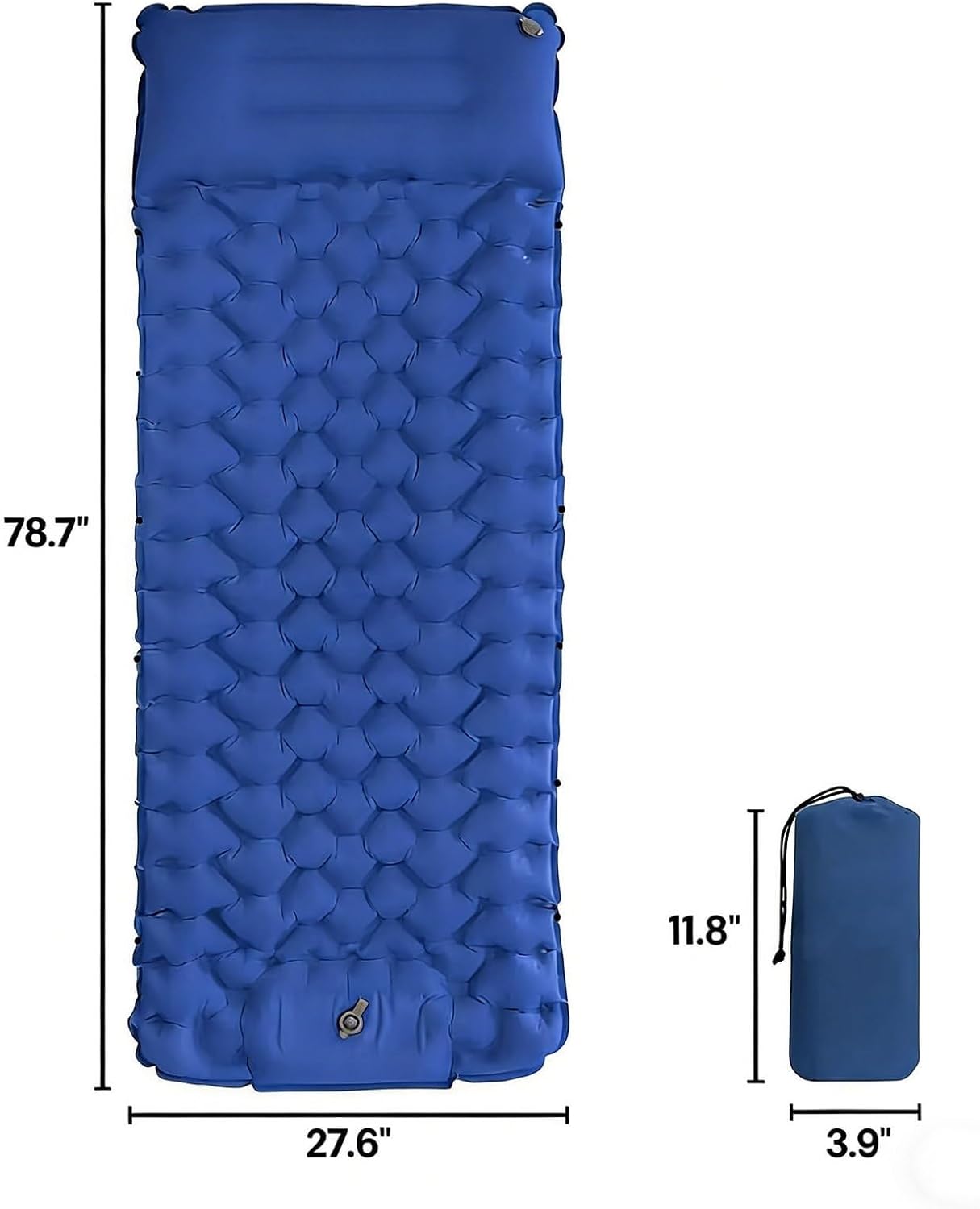 Lounge Mat - Your Portable Chill Zone, Thick Memory Foam Sleeping Pad for Camping, Self Inflating Travel Air Mattress with Pump, Lightweight Portable Car Tent Bed for Outdoor Backpacking(Green 02)