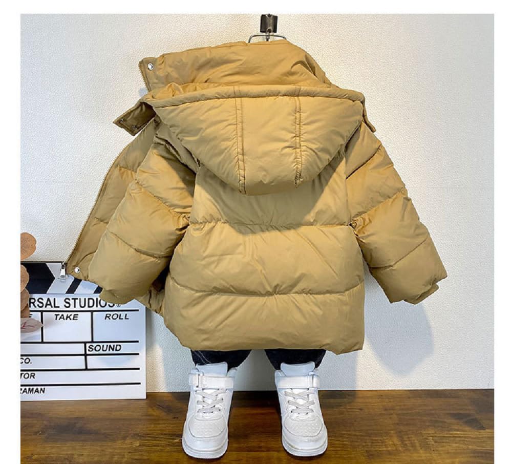 Chaqueta de invierno para niños, parka de invierno para niños, con capucha de piel, abrigo de invierno para exteriores, parka cálida, chaqueta de invierno, unisex, chaqueta de invierno para niñas,