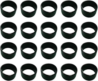 Pluuttiem Anillo de silicona para raqueta de bádminton y tenis, anillo de sellado para cinturón absorbente del sudor, anillo de silicona fijo transparente
