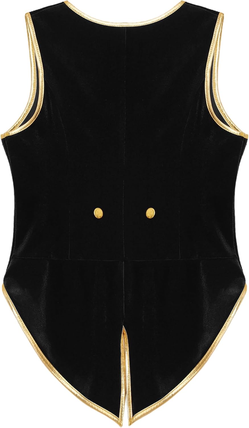 YiZYiF Kids Boys Sleeveless Medieval Renaissance Tailcoat Velvet Victorian Waistcoat Steampunk Outfits